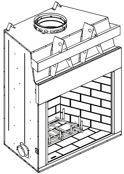heatilator BIR50 B Wood Fire Place