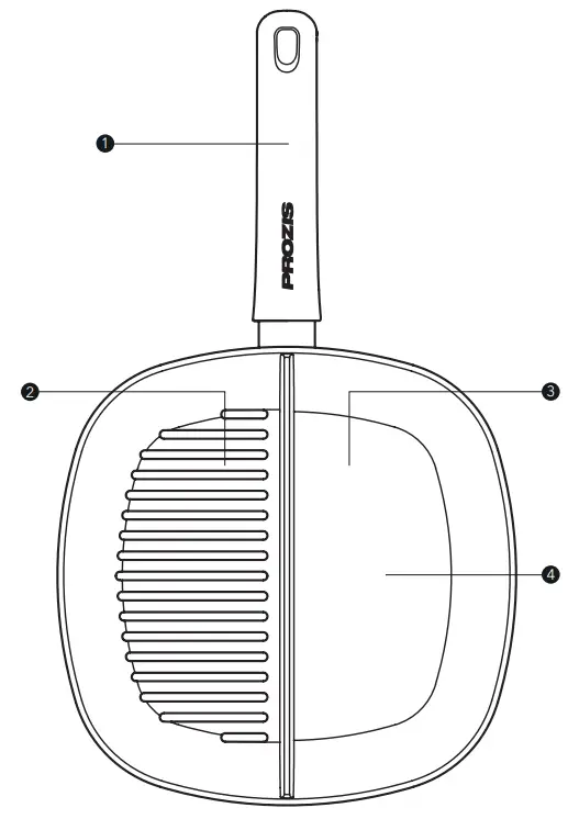 PROZIS 1645355204 2Cook 2 In 1 Frying Pan-
