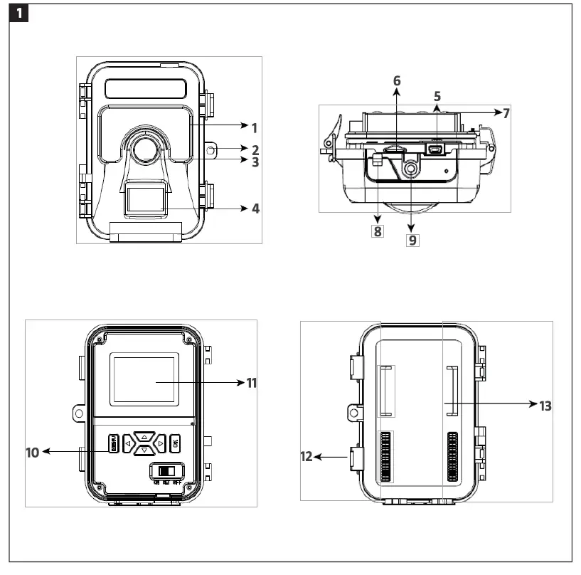 KAYOBA 011187 Trail Camera FIG 1