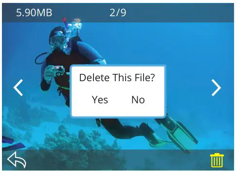 AKASO V50 Elite Action Camera - DELETING VIDEOS AND PHOTOS