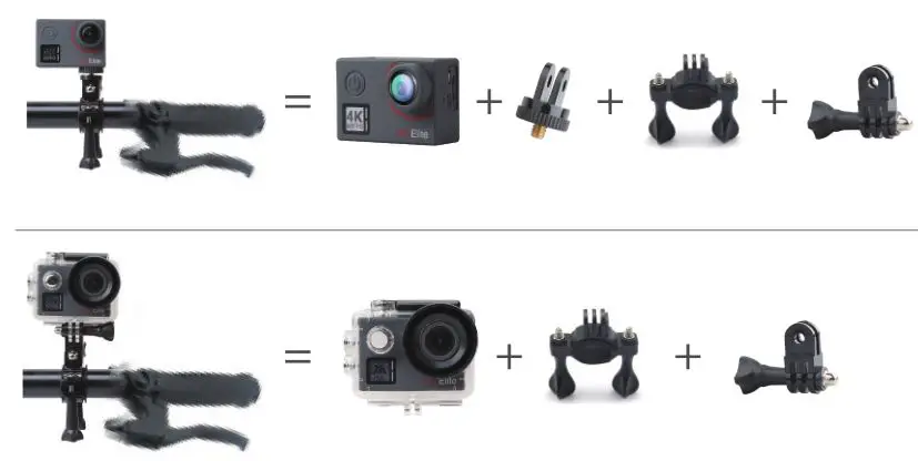 AKASO V50 Elite Action Camera - MOUNTING YOUR CAMERA 2