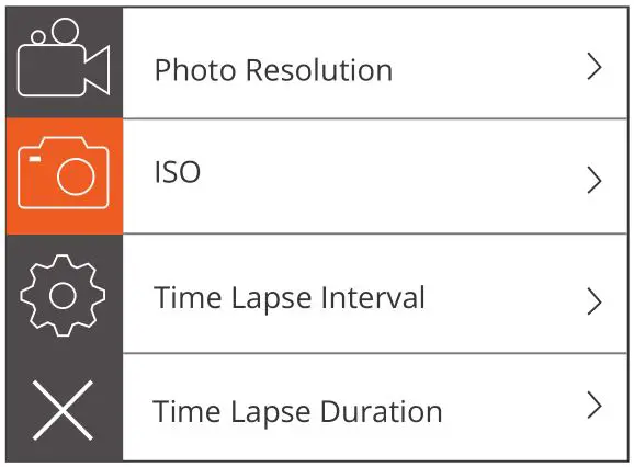 AKASO V50 Elite Action Camera - Setting Mode