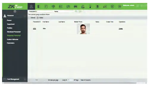 ZKTeco SpeedFace-V5L[QR] Series Visible Light Facial Recognition Terminal 18