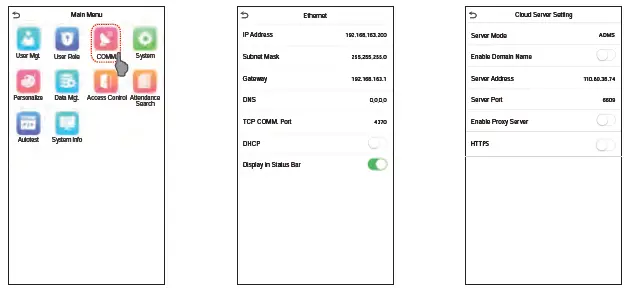 ZKTeco SpeedFace-V5L[QR] Series Visible Light Facial Recognition Terminal 19