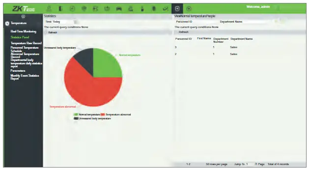 ZKTeco SpeedFace-V5L[QR] Series Visible Light Facial Recognition Terminal 25