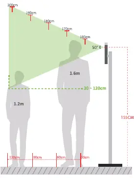 ZKTeco SpeedFace-V5L[QR] Series Visible Light Facial Recognition Terminal 6