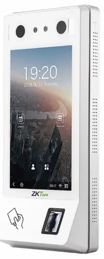 ZKTeco SpeedFace-V5L[QR] Series Visible Light Facial Recognition Terminal pro