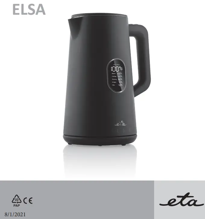 eta 5597 Elsa Electric Kettle Instruction Manual
