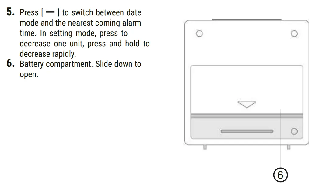 EXPLORE SCIENTIFIC RDC1005 Radio-Controlled Alarm Clock Instruction Manual - PRODUCT OVERVIEW