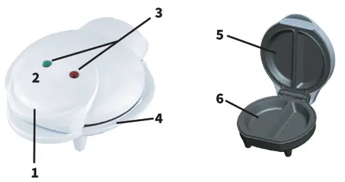 KitchPRO 18476 Omelette Maker - parts