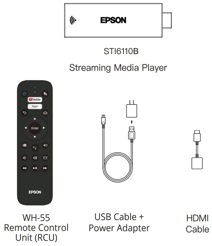 EPSON STI6110B Streaming Media Player - BOX