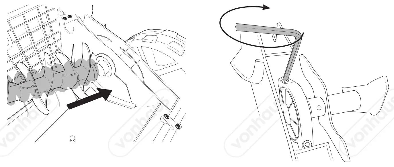 VonHaus 2500191 1300W Lawn Moss Rake - fig