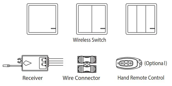 V-TAC Wireless Switch Product Appearance