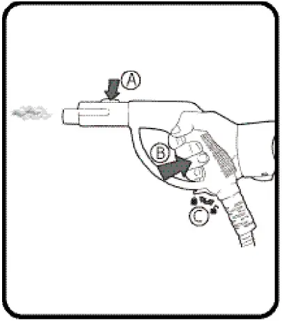 Ewbank SC1000 Steam Dynamo Cleaner How to use the handle A