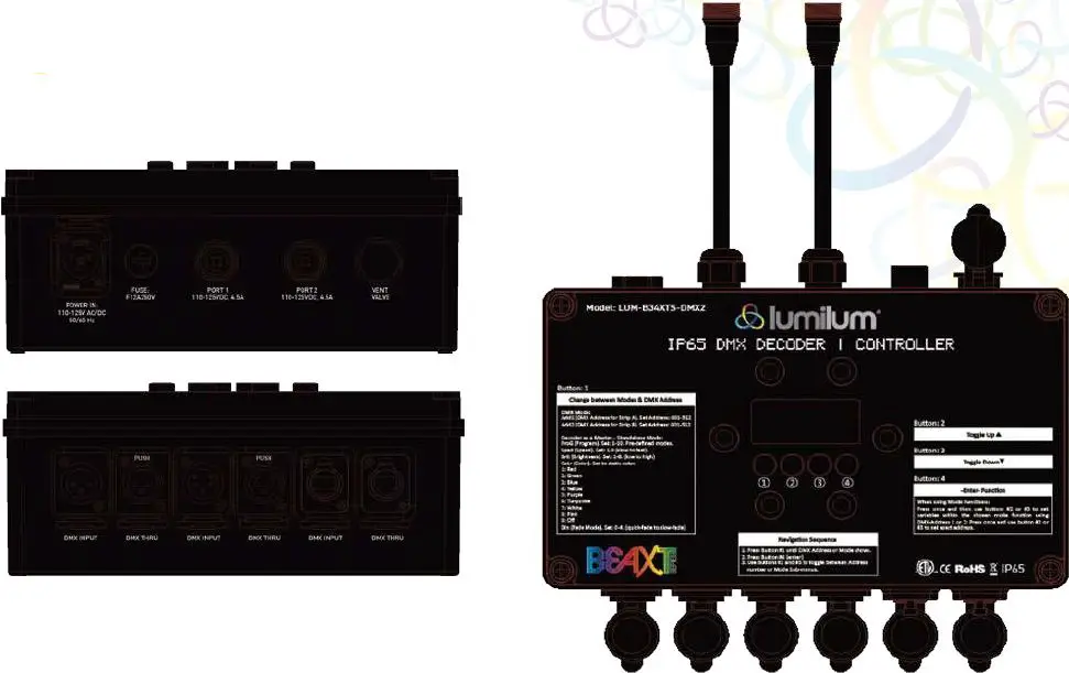 lumilum-LUM-B34XTS-DMX2-B43XT-Series-120V-RGB-LED-Strip-Light-DMX-Controller-Decoders-fig3