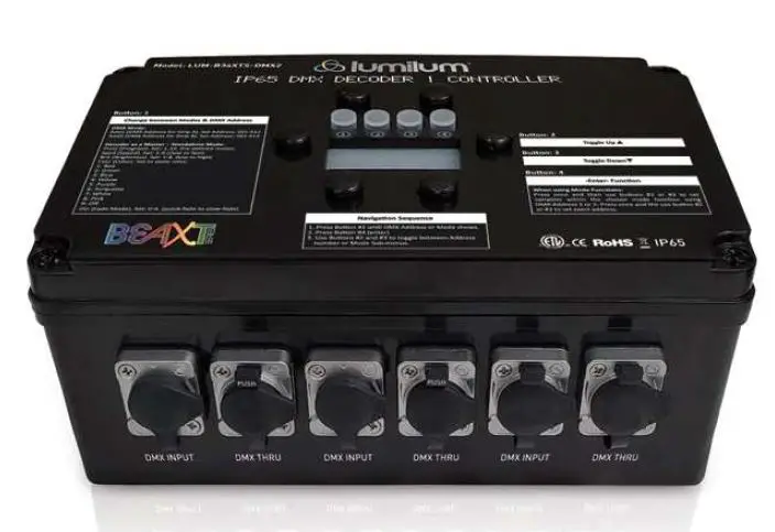 lumilum-LUM-B34XTS-DMX2-B43XT-Series-120V-RGB-LED-Strip-Light-DMX-Controller-Decoders-product