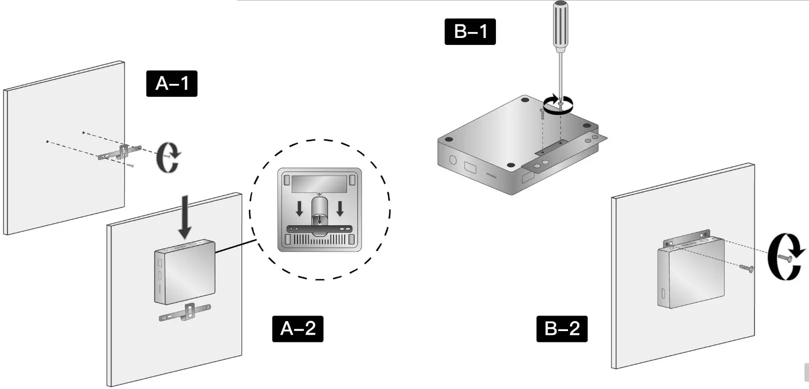 BMAX B2PLUS Mini PC Slim and light weight Plus - Display Moumt