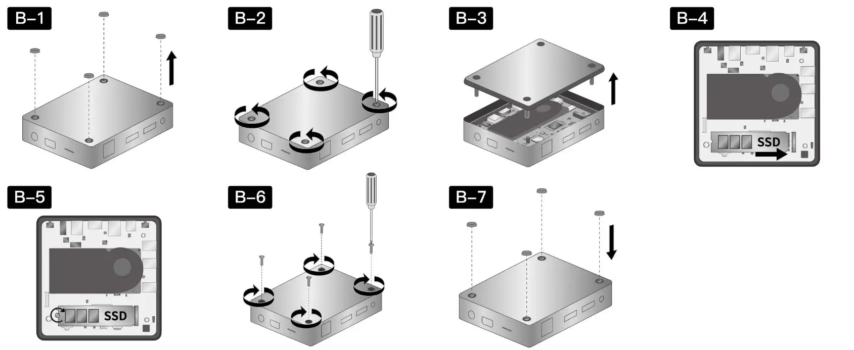 BMAX B2PLUS Mini PC Slim and light weight Plus - SSD Upgrade1
