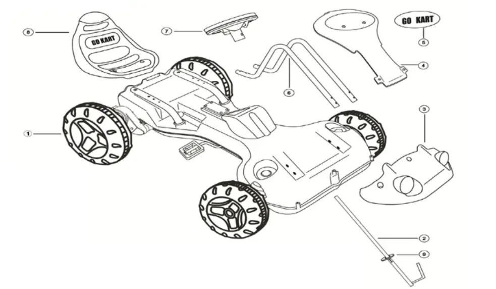 LENOXX-GK229-Children’s-Pedal-GO-Kart-3