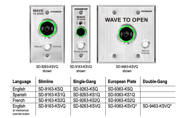 Outdoor Wave-to-Open Sensors