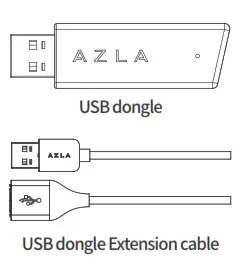 AZLA AZPG RF2000 Wireless Gaming Earphone - USB