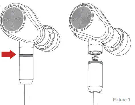 AZLA AZPG RF2000 Wireless Gaming Earphone - earpieces