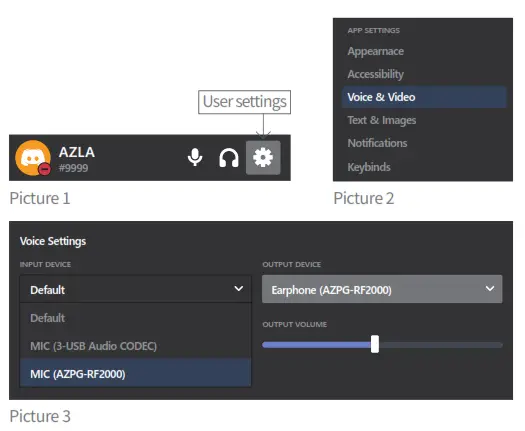 AZLA AZPG RF2000 Wireless Gaming Earphone - settings