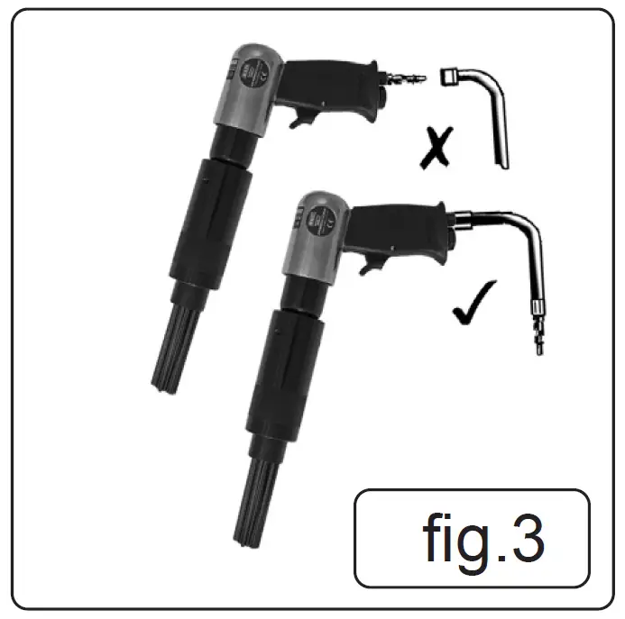 SEALEY SA50.V4 Air Needle Scaler Pistol Type 4
