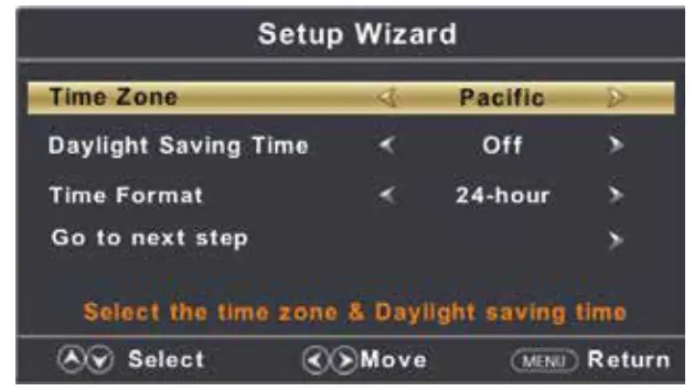 connex CX27A21DC FHD LED TV - Setup Wizard