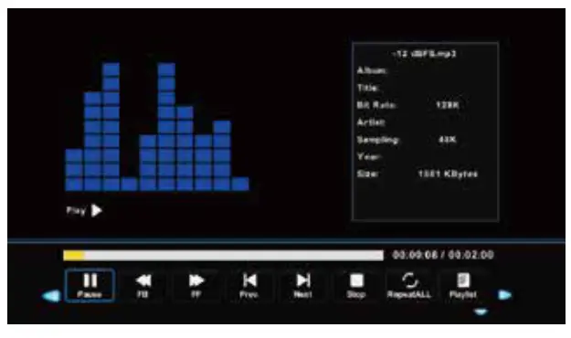 connex CX27A21DC FHD LED TV - music