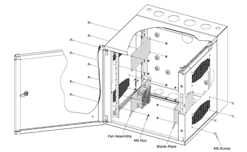 BLACK-BOX WMD-1075FAN-U-Wallmount-Cabinet-4 Inch-Fan-Kit-FIG-1