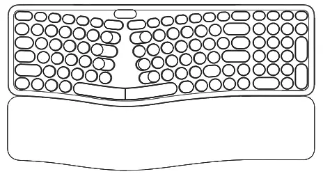 DELUX GM903 Ergonomic Keyboard - carefully