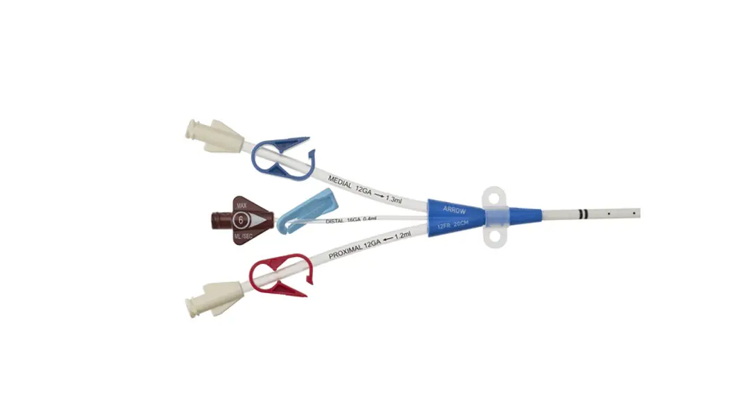 Arrow Cdc-15123-p1a Pressure Injectable Three-lumen Hemodialysis Catheterization For High Volume Infusions Instruction Manual