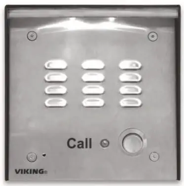 VIKING K-1775-IP Series Phone System with Proximity Card Reader and Video Camera User Manual - Add Panel Lighting to Your Viking VoIP Entry Phone