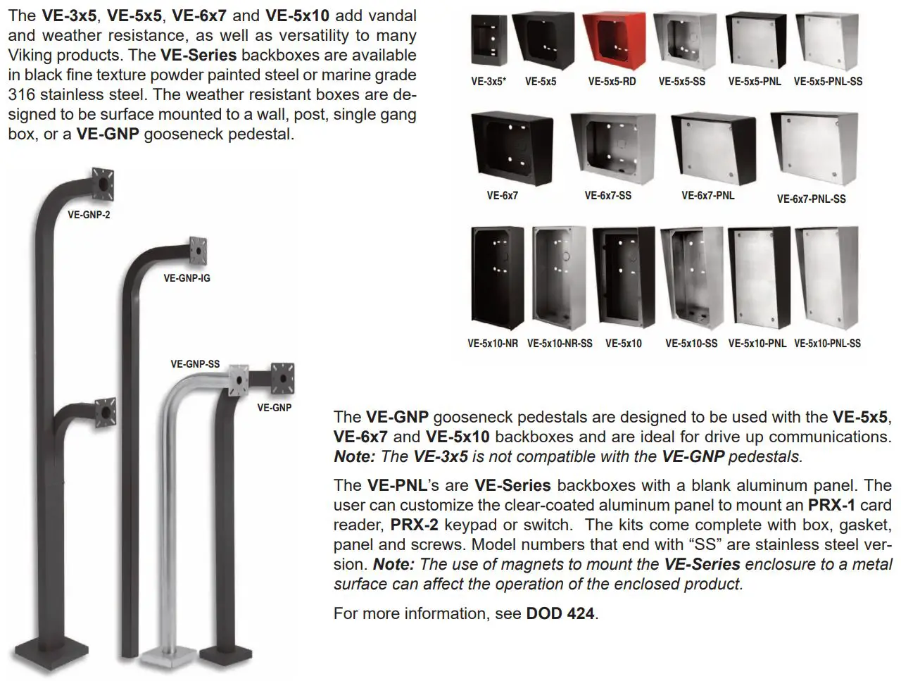 VIKING K-1775-IP Series Phone System with Proximity Card Reader and Video Camera User Manual - Related Products