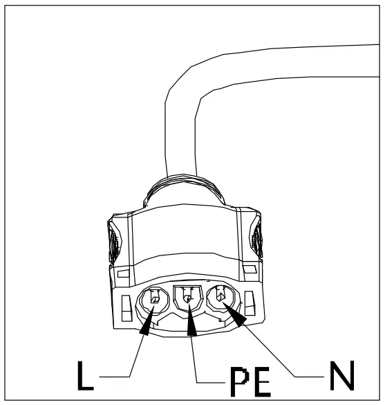 AC connector interface as shown below.