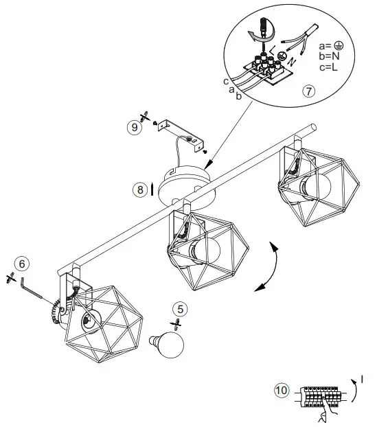 LeuchtenDirekt 5673 78 JARO Ceiling Light - Product Overview 2