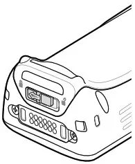 ZEBRA RZ H271 Mobile Computer - Installing the Battery 5