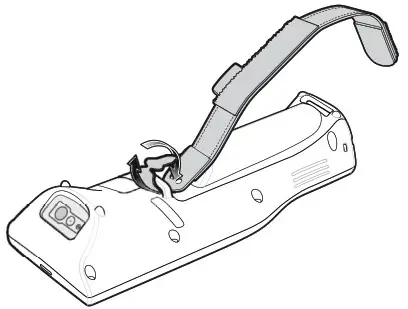 ZEBRA RZ H271 Mobile Computer - Installing the Hand Strap 1