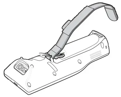 ZEBRA RZ H271 Mobile Computer - Installing the Hand Strap 2