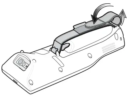 ZEBRA RZ H271 Mobile Computer - Installing the Hand Strap 4