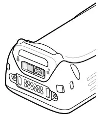 ZEBRA RZ H271 Mobile Computer - Removing the Battery 1