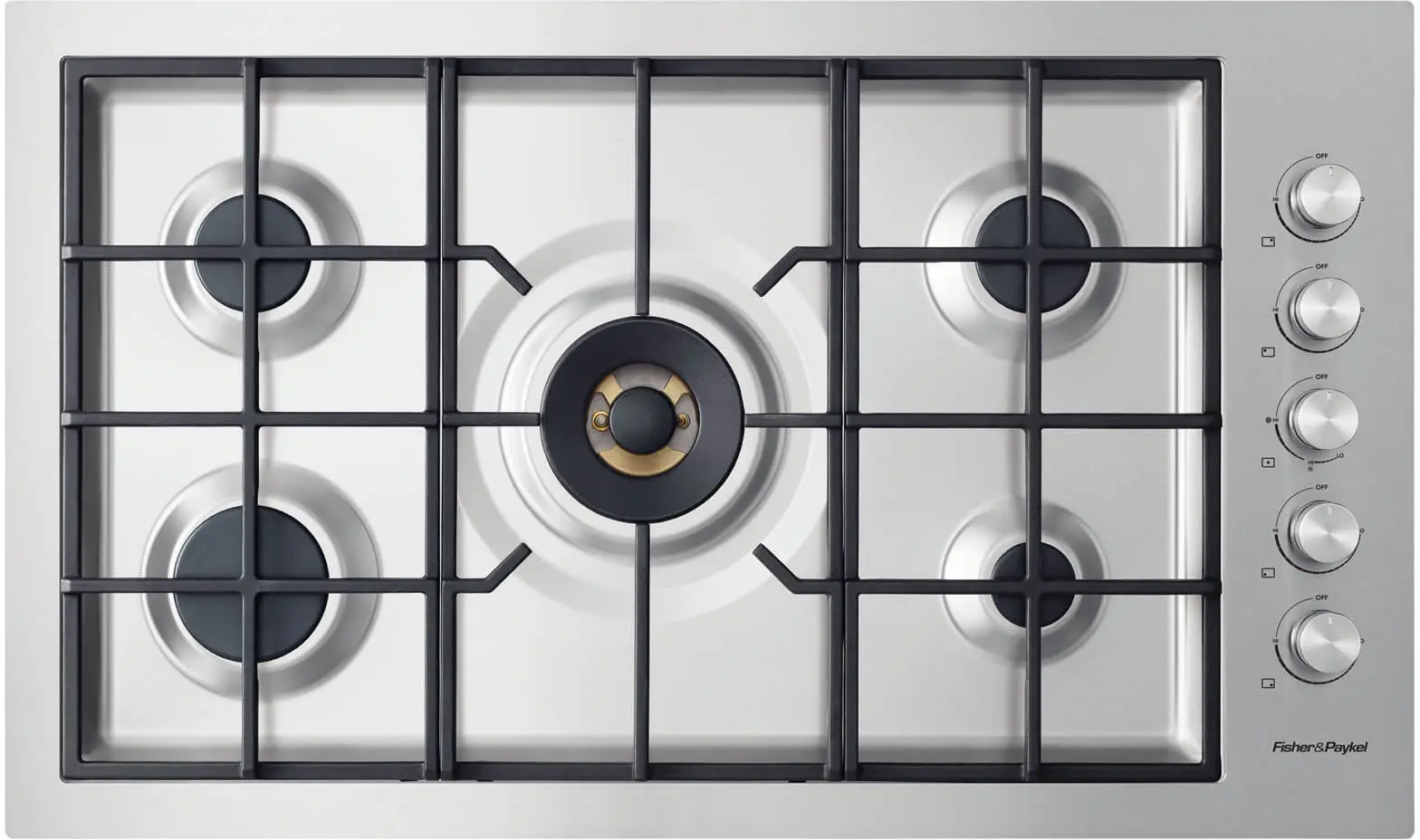 FISHER PAYKEL CG365DNGRX2_N 36 Inch Gas on Steel Cooktop Flush Fit