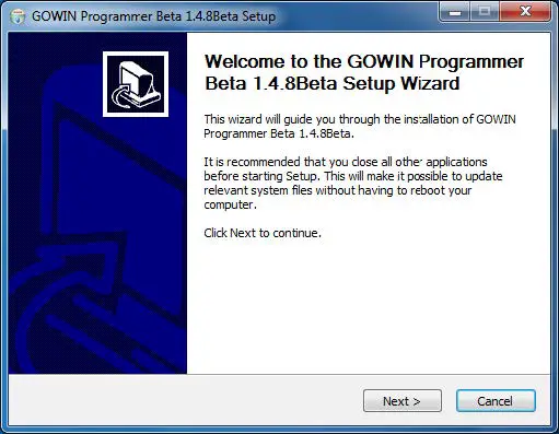 FIG 11 Programmer Setup