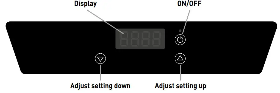 HENDI 3500 Induction Wok -The control panel