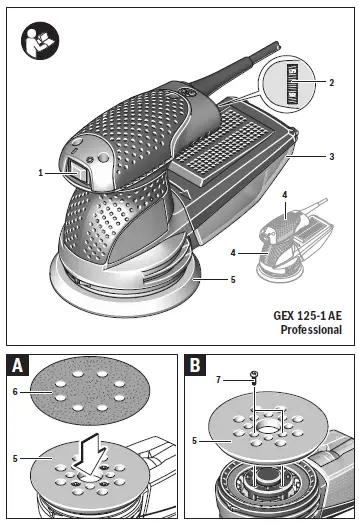 BOSCH-125-1-A-125-1-AE-GEX-Professional-Orbit-Sander-2
