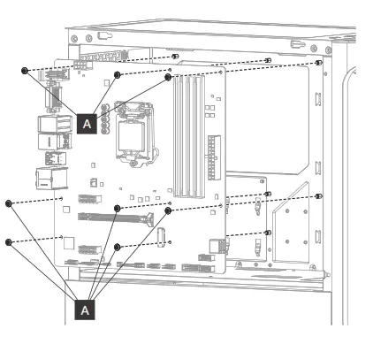 G SKILL LT1 mATX Case - Motherboard