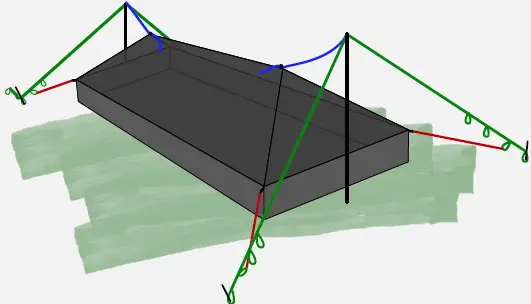 YAMA MOUNTAIN GEAR Silpoly Y Zip Bug Bivy Tent-5