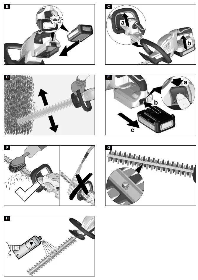 KARCHER HGE 18-45 Battery Kit Hedge Cutter- Fig1