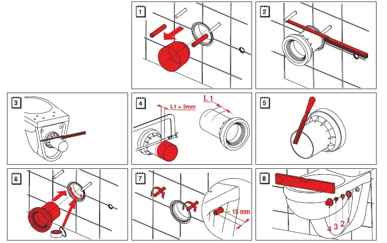 Alca PLAST A113 Bidet and Wall Hung FIG (1)